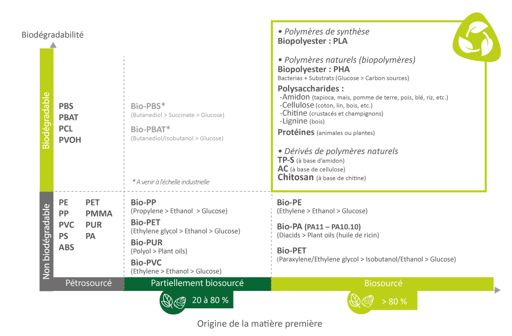 Schéma catégories biopolymères